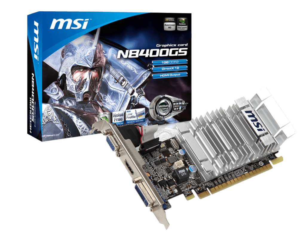 Carte graphique MSI Nvidia GeForce 8400GS 256Mo GDDR2 PCI-e HDMI VGA  S-Video MS-V074B