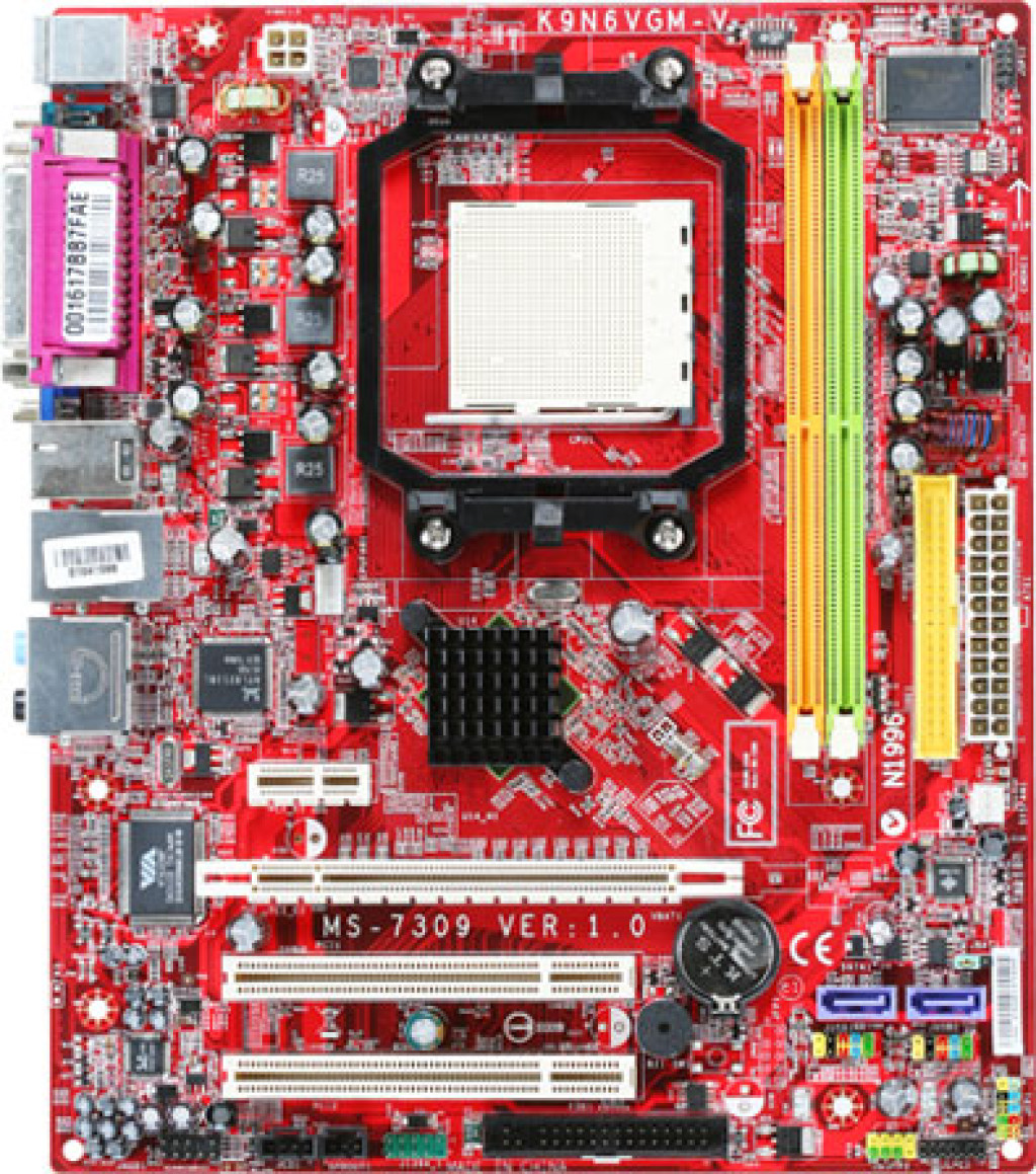 Motherboard msi n1996 specifications