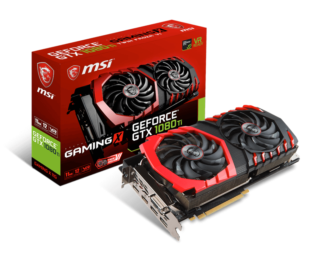 MSI GeForce GTX 1080 TI GAMING X 11G消費電力