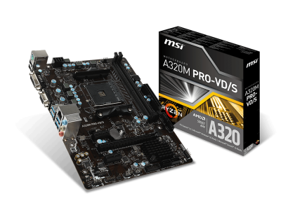 MSI A320M GAMING PRO Desktop Motherboard - AMD A320 Chipset - Socket AM4 -  Micro ATX