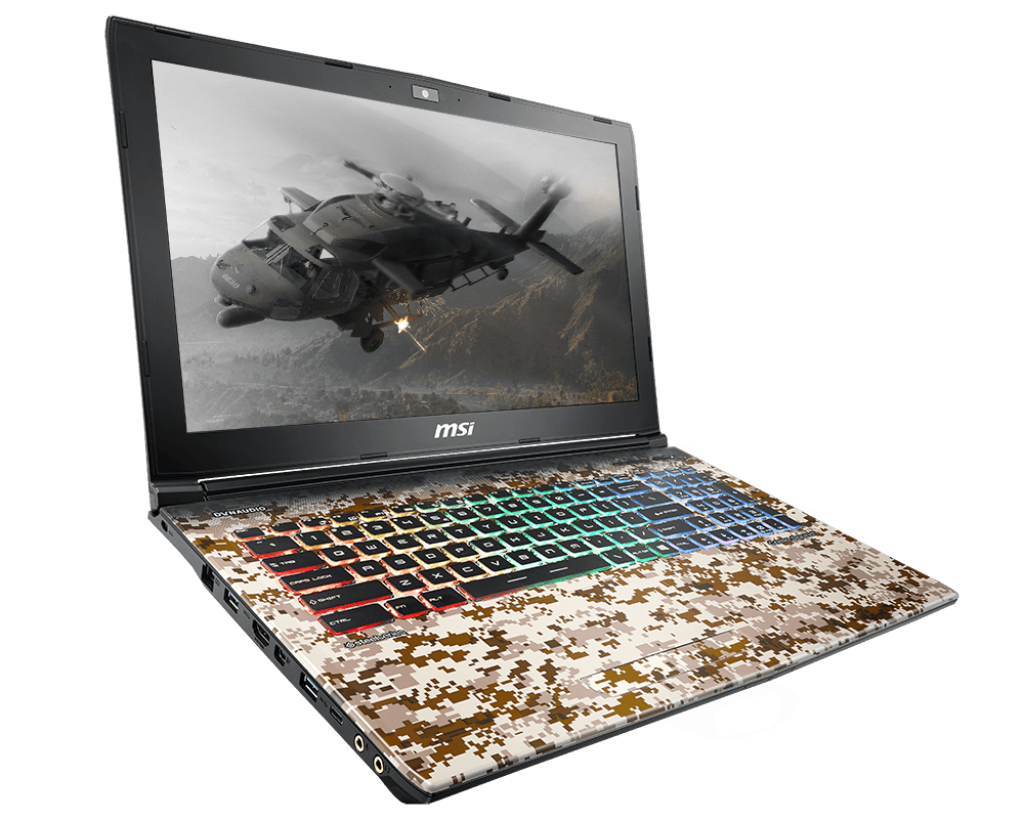 Specification GE62 7RE Camo Squad Limited Edition | MSI Global