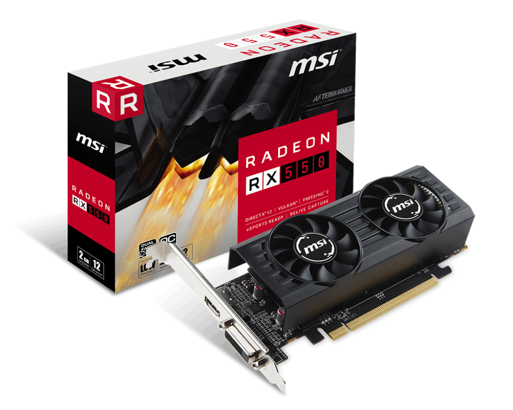 Specification Radeon RX 550 2GT LP OC | MSI Global - The Leading 