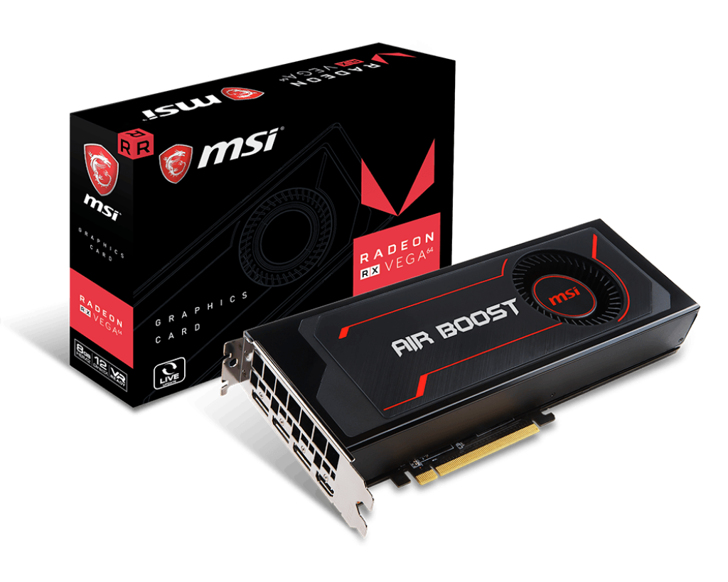 Specification Radeon RX Vega 64 Air Boost 8G | MSI Global - The Leading  Brand in High-end Gaming u0026 Professional Creation