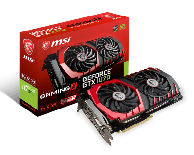 MSI GTX 1070 GAMING X 8G 美　箱有り