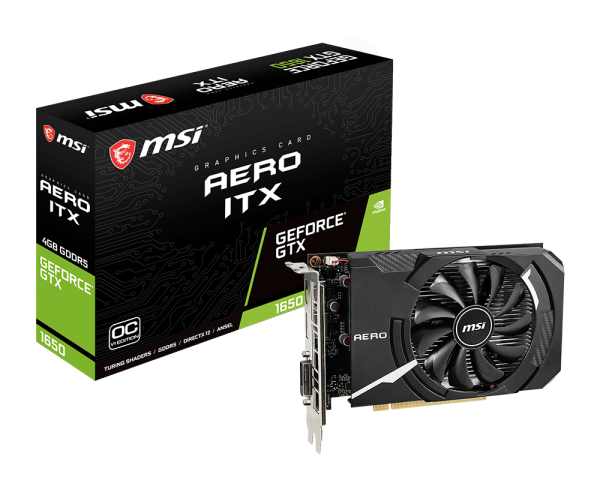 MSI GeForce GTX 1650 AERO ITX 4G OCV1