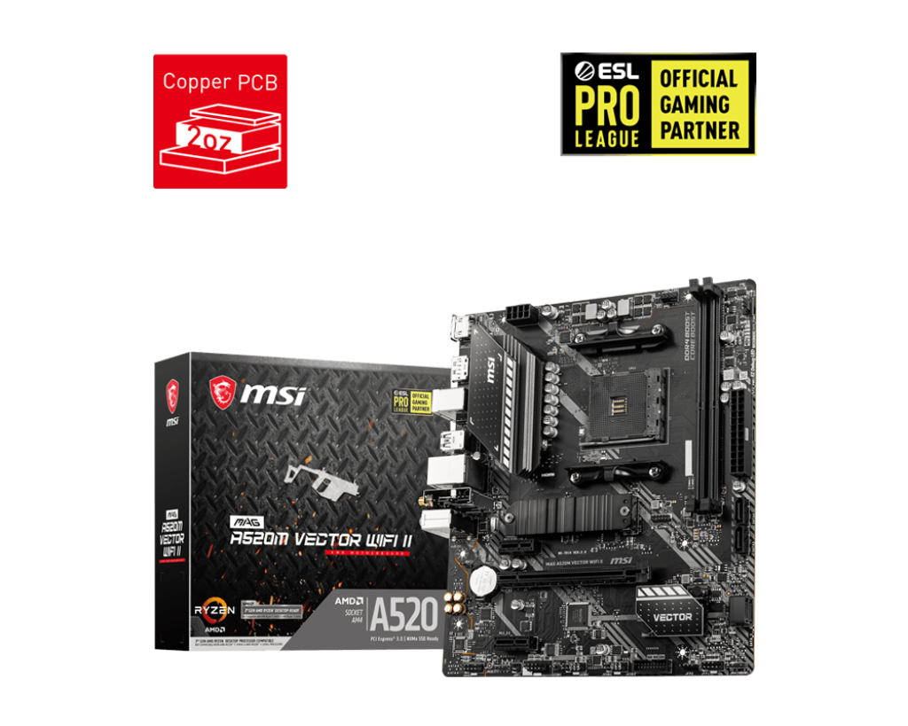 Msi mag a520m discount vector wifi test