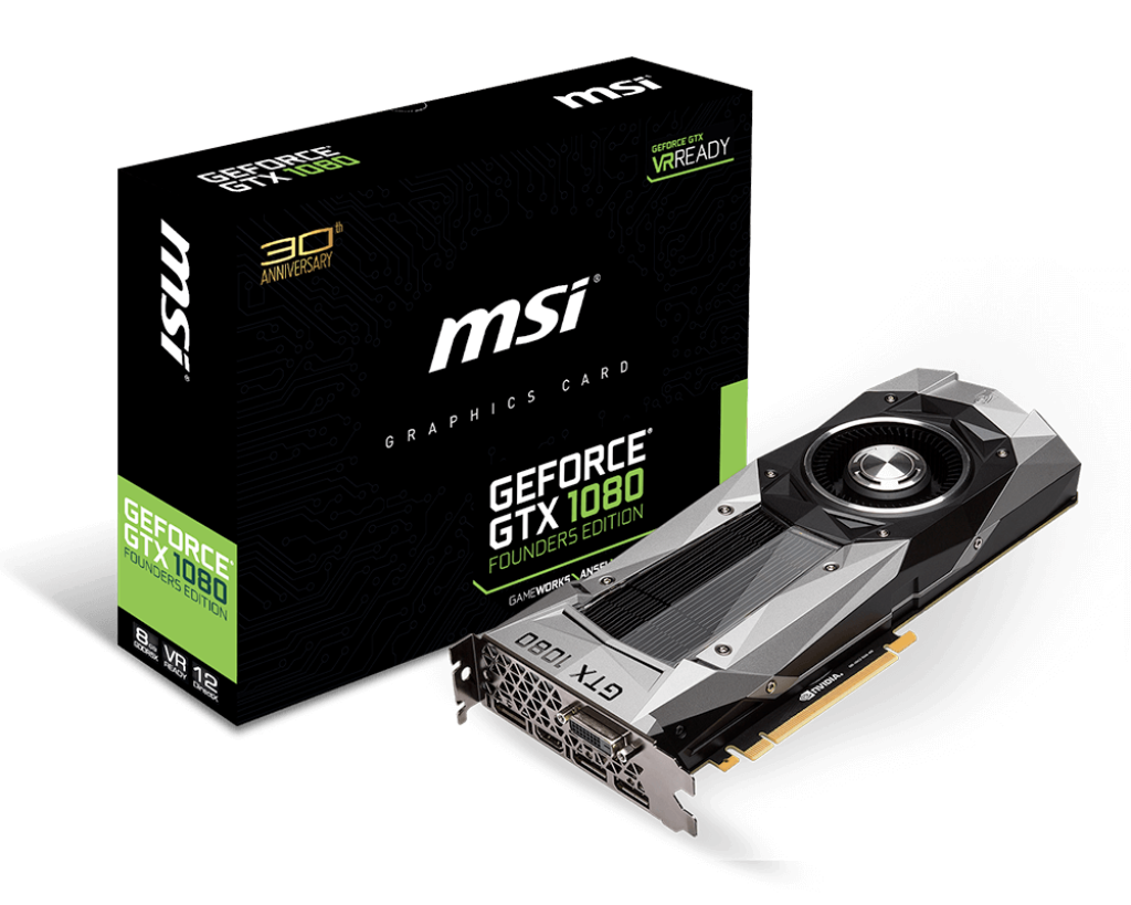 Specification GeForce GTX 1080 Founders Edition | MSI Canada