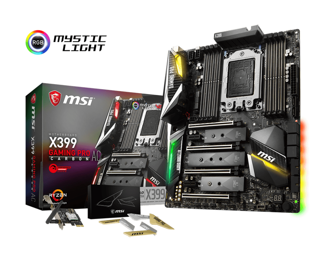 Msi carbon. MSI x399. X399 Gaming Pro Carbon AC. Материнская плата MSI x399 SLI Plus. MSI x299 Gaming Pro Carbon.