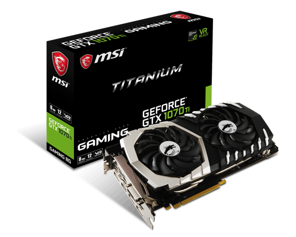 Overview Geforce Gtx 1070 Ti Titanium 8g Msi Global