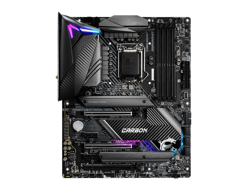 MSI MPG Z490 GAMING CARBON WIFI ATX Gaming Motherboard - 10th Gen