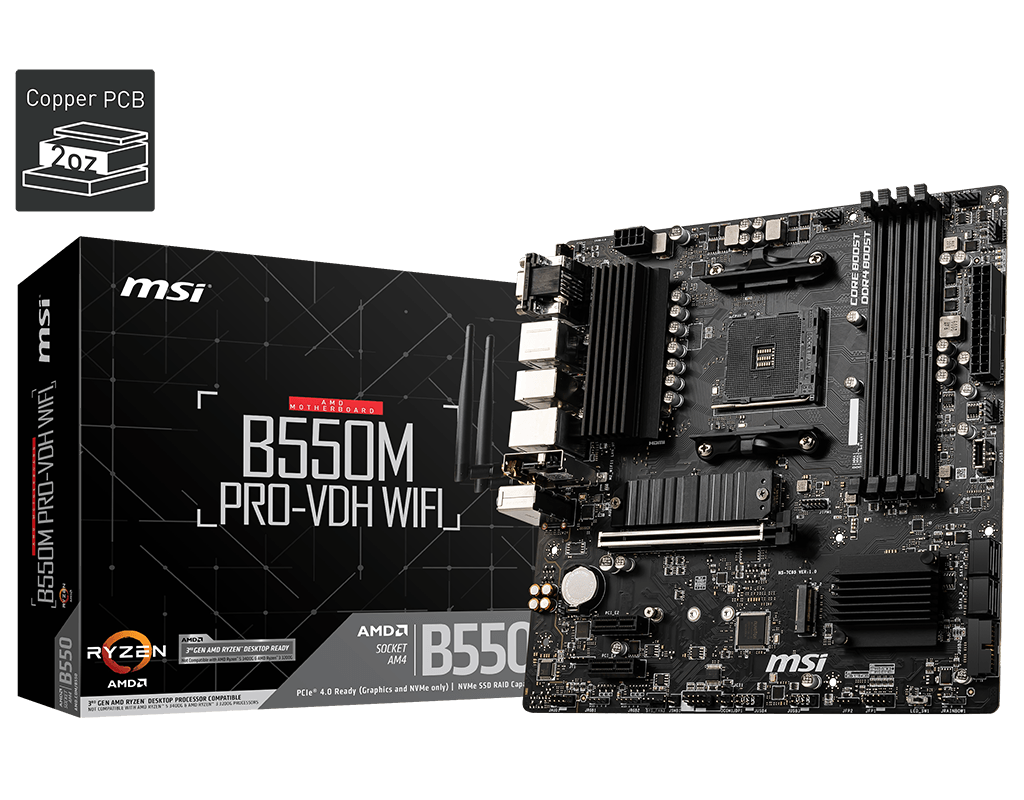 Specification B550m Pro Vdh Wifi Msi Global The Leading Brand In High End Gaming Professional Creation