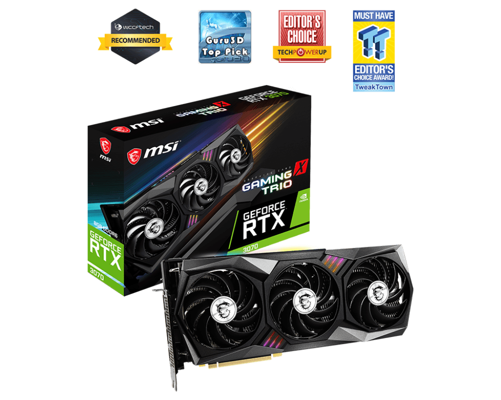 【美品】MSI GeForce RTX3070 GAMING X TRIO 8GゲーミングPC