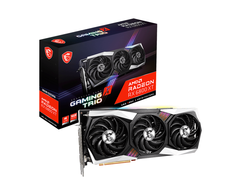 グラフィックスカード MSI Radeon RX 6800 XT GAMING X TRIO 16G-