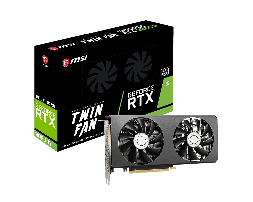 グラフィックボード・グラボ・ビデオカードmsi GeForce RTX 3060 Ti TWIN FAN 8G LHR