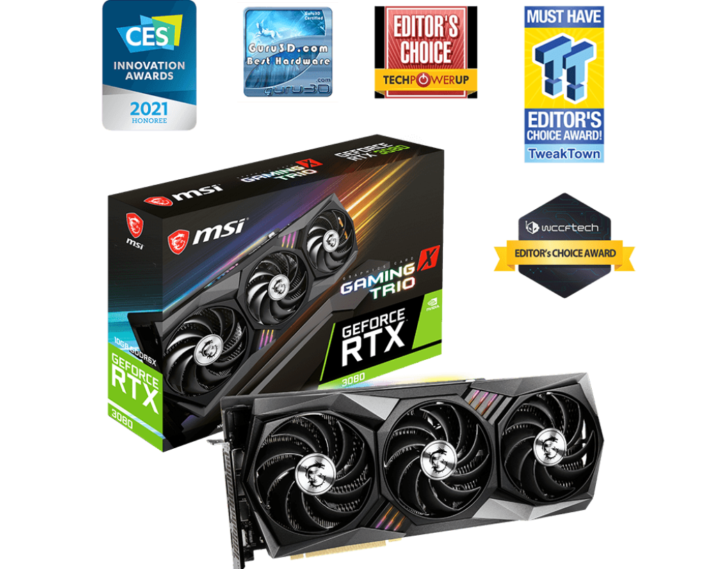 Specification GeForce RTX™ 3080 GAMING X TRIO 10G | MSI Global