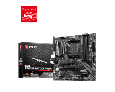 MSI MAG A520M BAZOOKA WIFI Gaming Motherboard AMD Ryzen