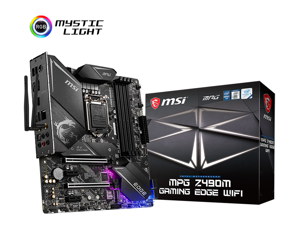 MSI MPG Z490M GAMING EDGE WIFI mATX Gaming Motherboard (10th Gen