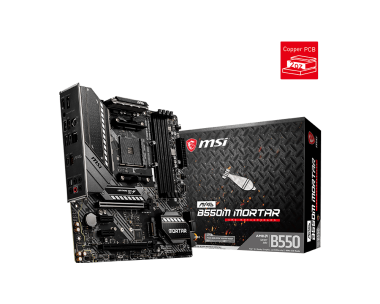 MSI MAG B550M MORTAR AMD AM4 DDR4 CF Lightning Gen 4 M.2 USB 3.2