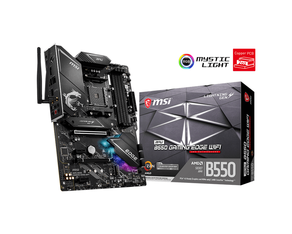 MSI MPG B550 GAMING EDGE WIFI AMD AM4 DDR4 M.2 USB 3.2 Gen 2 HDMI 