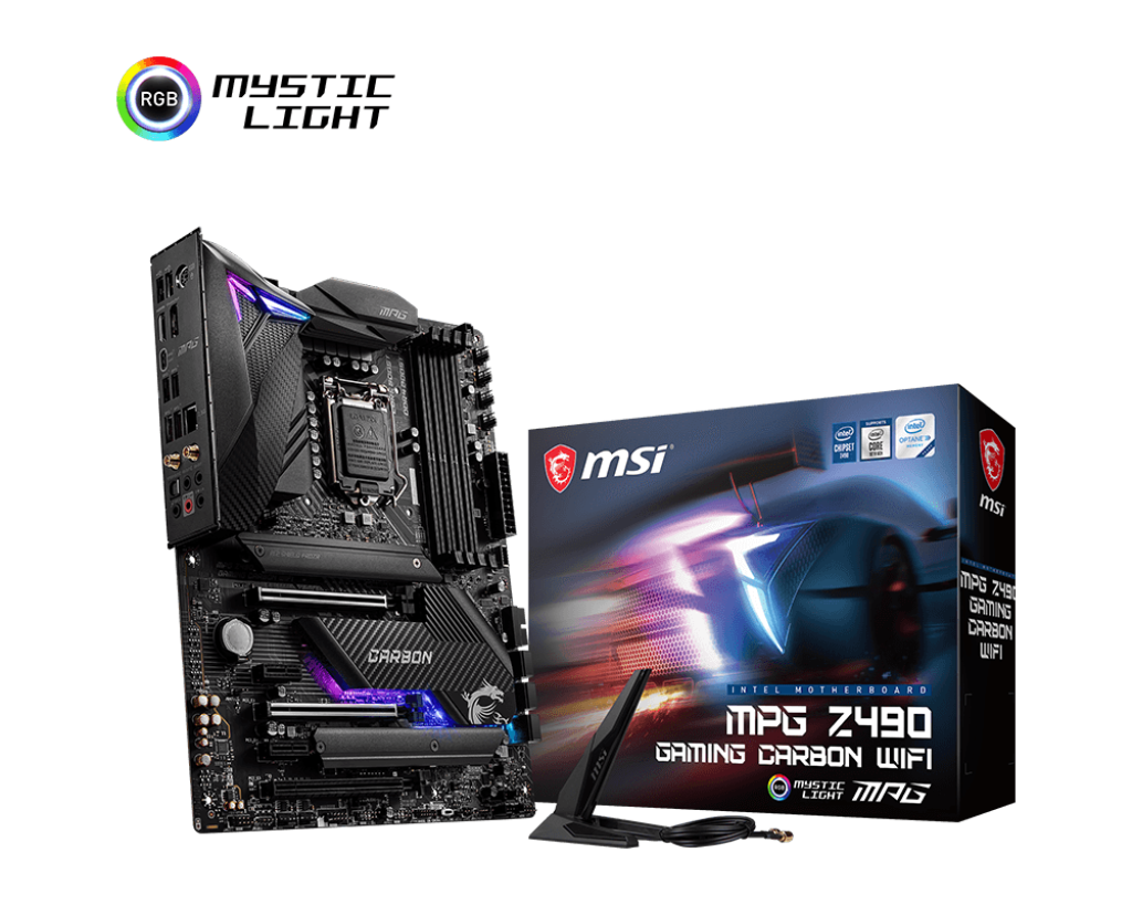 MSI MPG Z490 GAMING CARBON WIFI ATX Gaming Motherboard - 10th Gen 