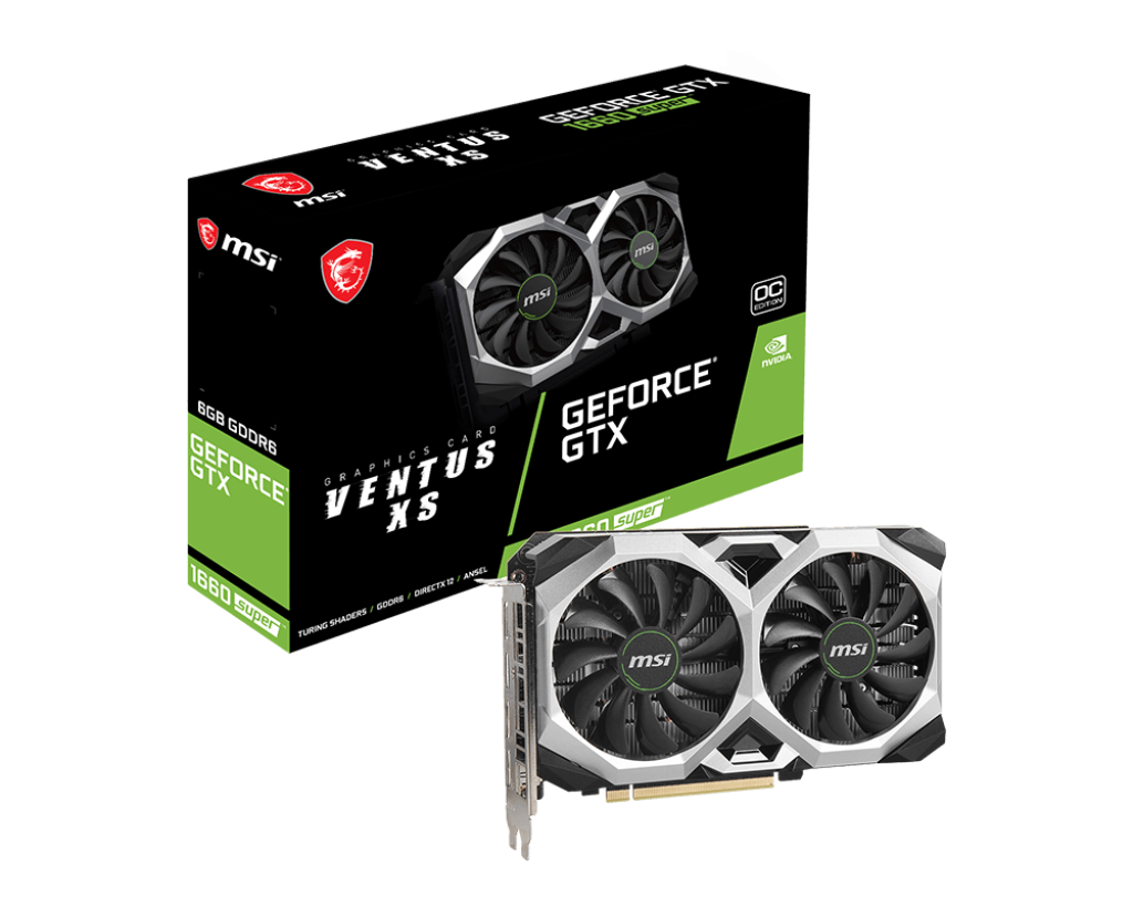 MSI GeForce GTX 1660 SUPER™ VENTUS XS OCV2 - игровая графическая карта MSI