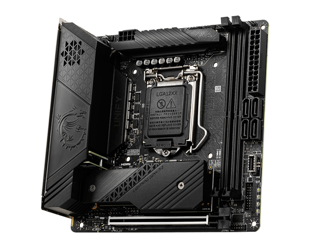 MSI MEG Z590I UNIFY Gaming Motherboard Mini-ITX - Supports 11th 