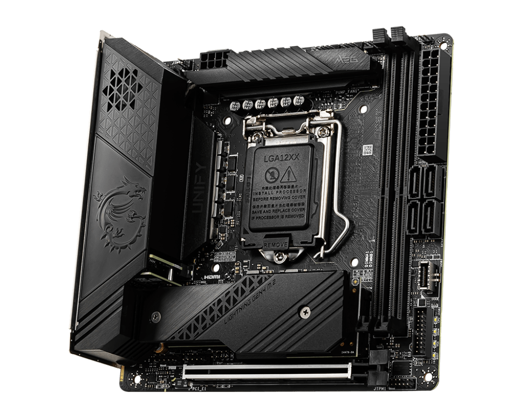 MSI MEG Z590I UNIFY Gaming Motherboard Mini-ITX - Supports 11th