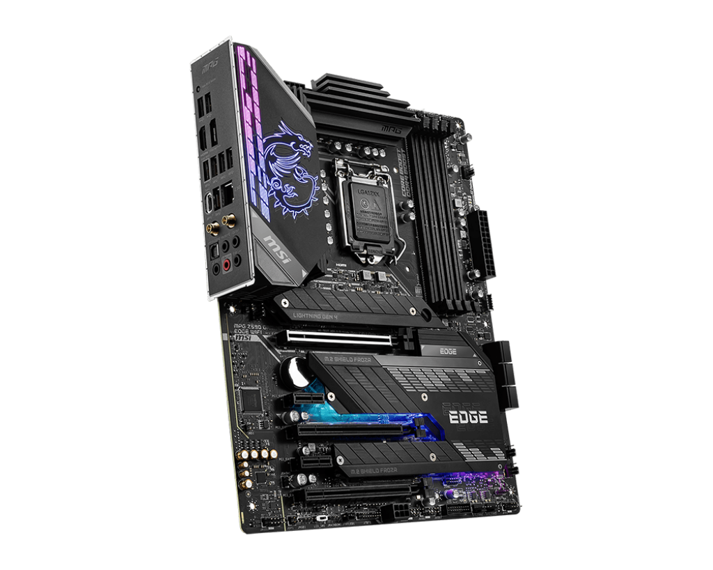 MSI MPG Z590 Gaming Carbon WiFi Gaming Motherboard (ATX, 11th/10th Gen  Intel Core, LGA 1200 Socket, DDR4, PCIe 4, CFX, M.2 Slots, USB 3.2 Gen 2,  Wi-Fi 6E, DP/HDMI, Mystic Light RGB) 