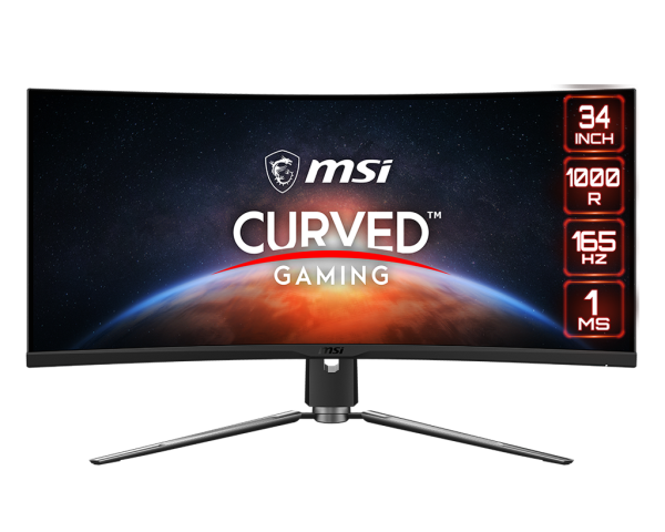 MSI MPG ARTYMIS 343CQR Curved Gaming Monitor - 34 Inch, 21:9 UWQHD