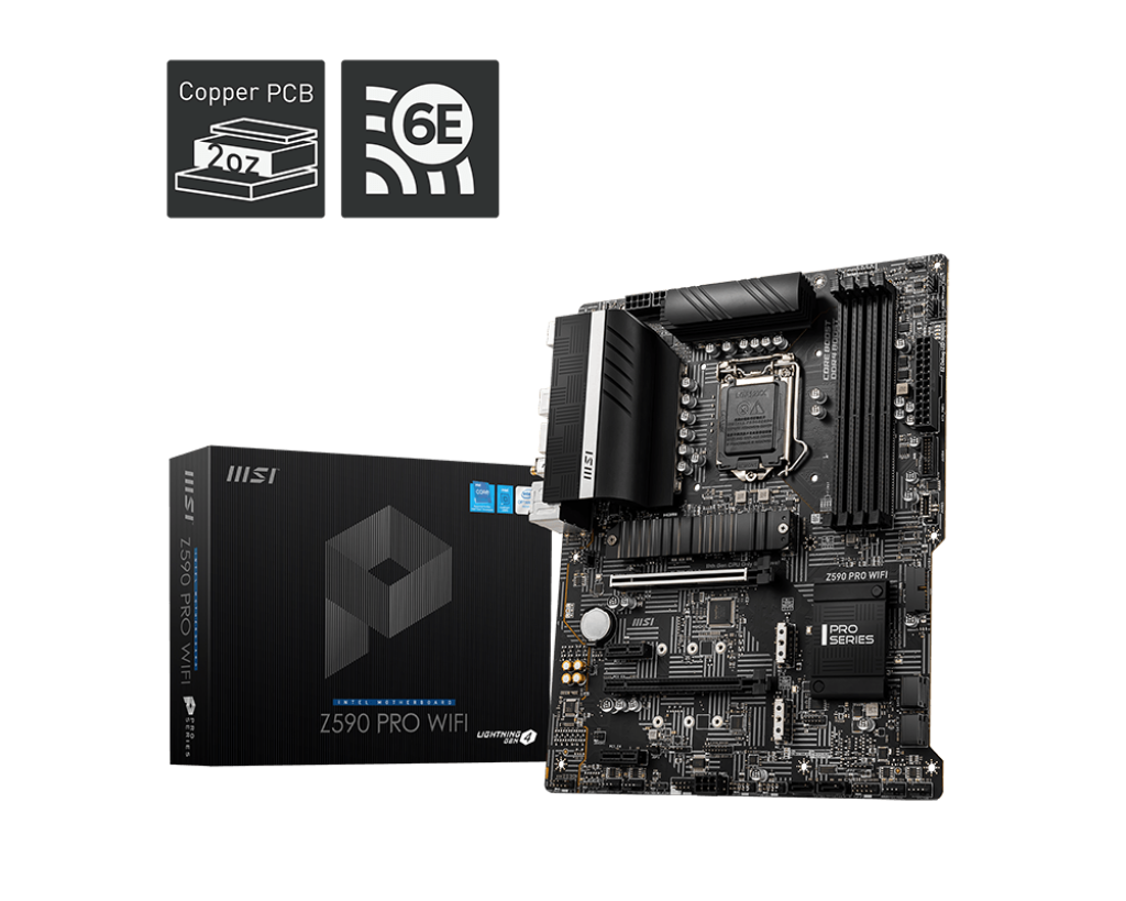 MSI - Carte mère Z590 PRO WIFI - ATX - Socket LGA1200 - Z590