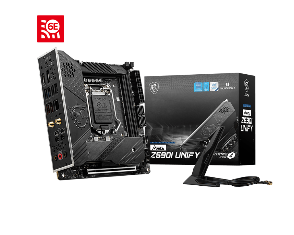 MSI MEG Z590I UNIFY Gaming Motherboard Mini-ITX - Supports 11th