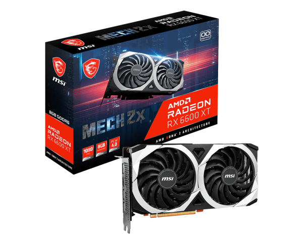 幅広type MSI エムエスアイ Radeon RX6600XT MECH 2X 8G OC