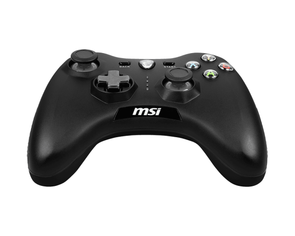 MSI Force GC30V2 White Wireless Gaming Controller, Dual Vibration Motors,  Dual Connection Modes, Interchangable D-Pads, Compatible with PC & Android