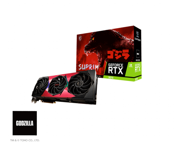 GeForce RTX™ 3070 SUPRIM X 8G LHR x GODZILLA