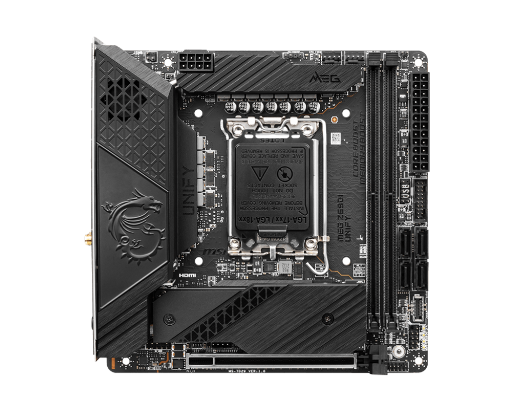 MSI MEG Z690I UNIFY Gaming Motherboard ITX - Intel 12th Gen - 10+1 