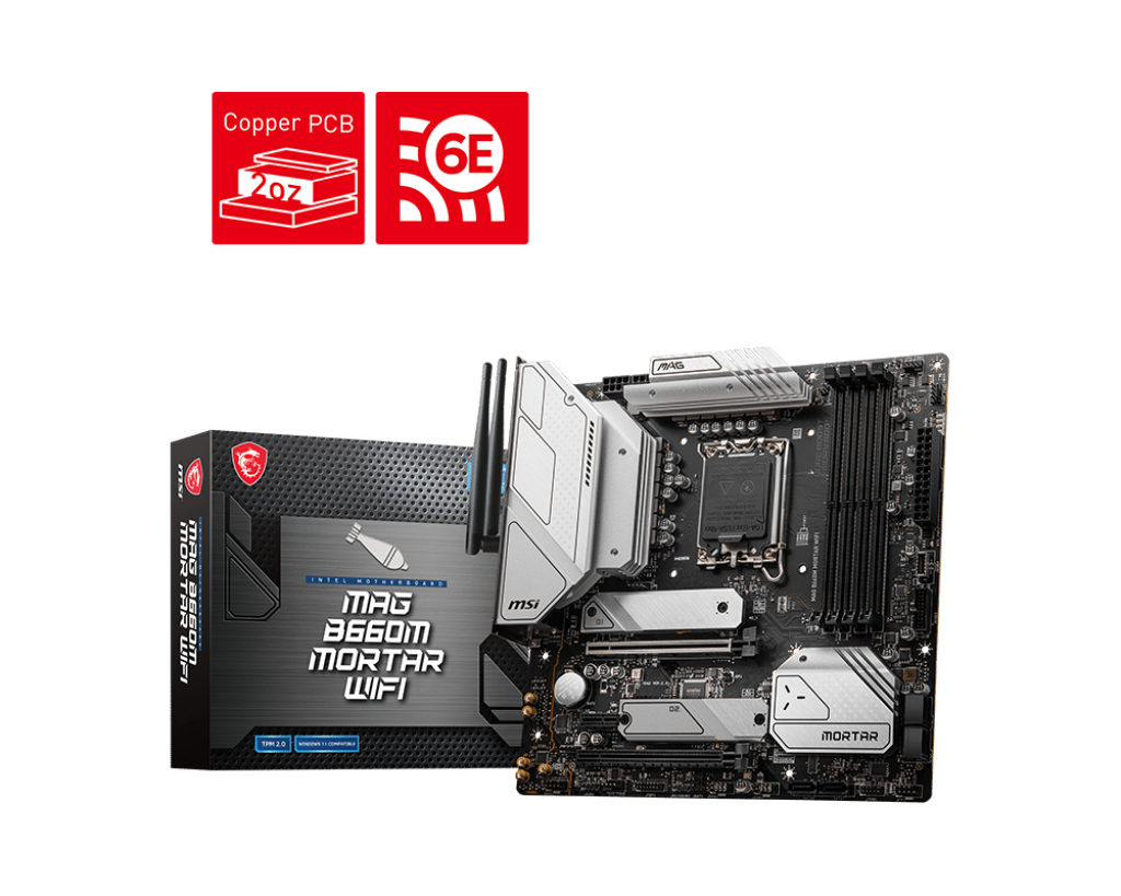 MSI - Carte Mère MAG B660M Mortar WIFI DDR5 LGA 1700