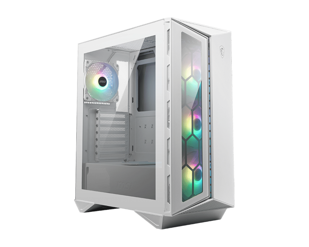 white gaming computer case