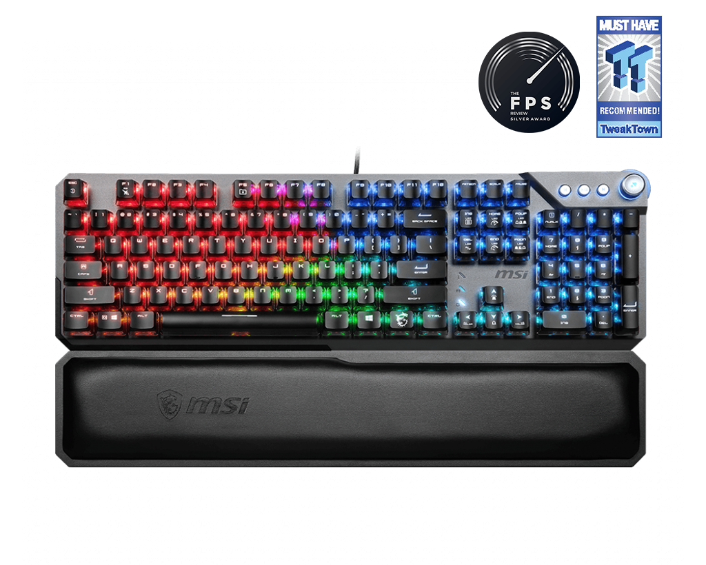 MSI Teclado para jogos Vigor GK71 Sonic US mecânico RGB Sonic Red Switches