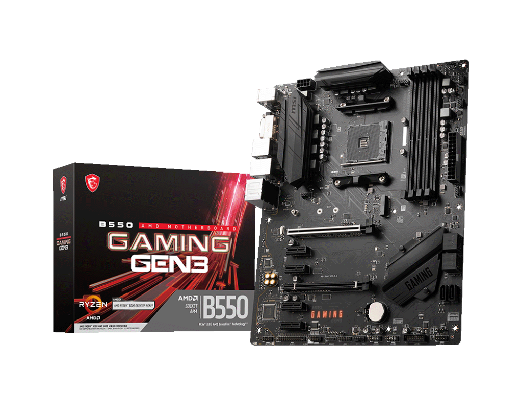MSI Performance Gaming AMD Ryzen 2ND and 3rd Gen AM4 M.2 USB 3 DDR4 DVI  HDMI Crossfire ATX Motherboard (B450 GAMING PLUS Max)