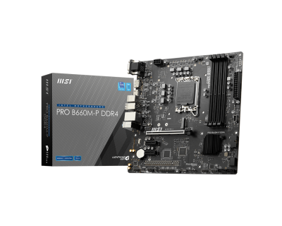 PRO B660M-P DDR4 Motherboard M-ATX - Intel 12th Gen Processors