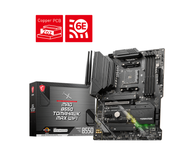 MSI MAG B550 TOMAHAWK MAX WIFI AMD AM4 DDR4 Lightning Gen 4 M.2 ...