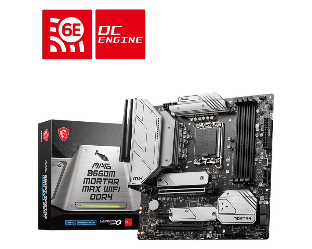 MAG B660M MORTAR MAX WIFI DDR4 - Gaming Motherboard