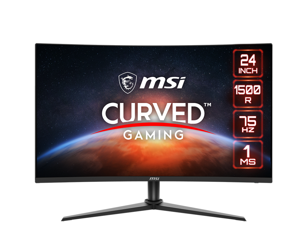 G243CV Curved Gaming Monitor - 24 Inch, 1ms Response Time, 1500R