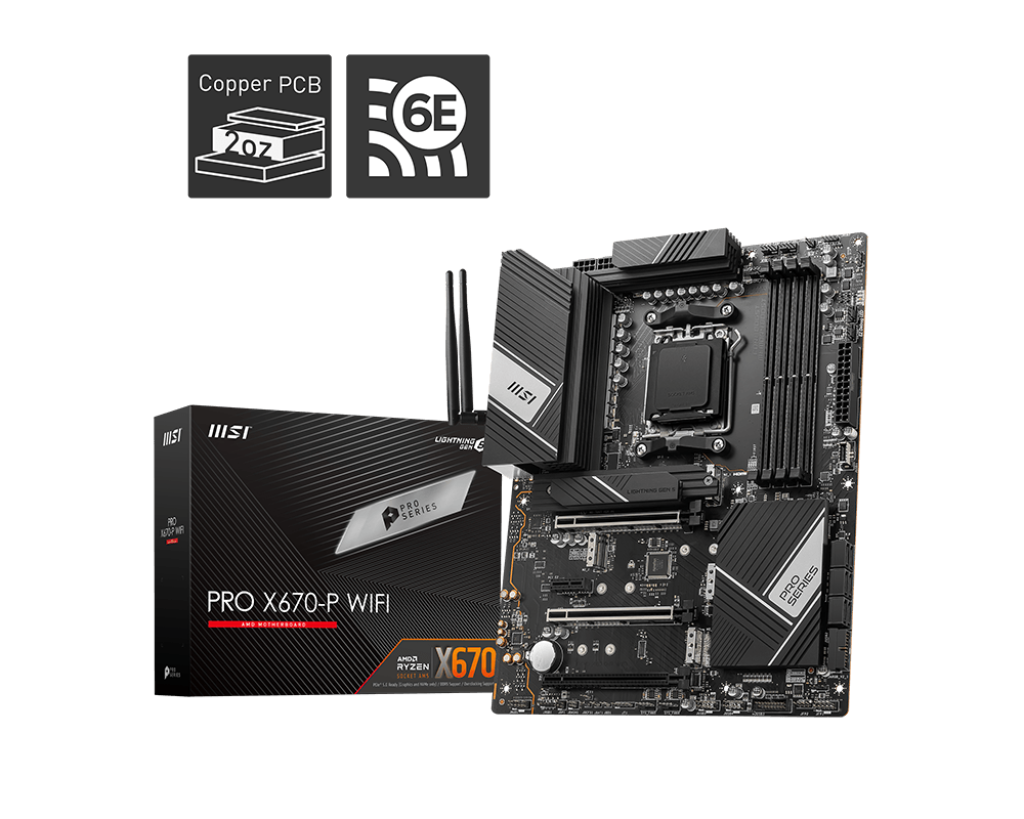 MSI マザーボード PRO X670-P WIFI AMD Ryzen 7000 シリーズ(AM5)対応