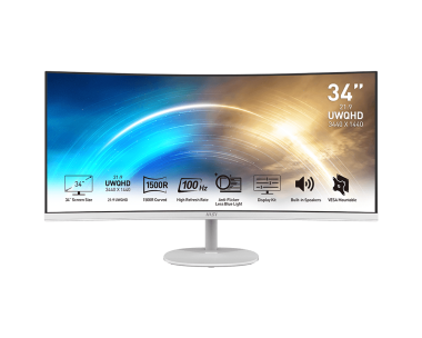 美品　MSI PRO MP341C Series カーブ型モニター PRO MP341CQW | Professional Business 34 inch Monitor for Work and