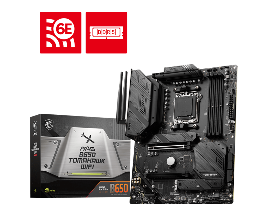  MSI MPG B650 Edge WiFi Gaming Motherboard (AMD AM5, ATX, DDR5,  PCIe 4.0, M.2, SATA 6Gb/s, USB 3.2 Gen 2, HDMI/DP, Wi-Fi 6E, AMD Ryzen 7000  Series Desktop Processors) : Electronics