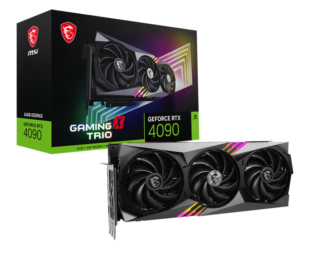 MSI GeForce RTX 4090 GAMING X TRIO 24G - Игровая графическая карта MSI