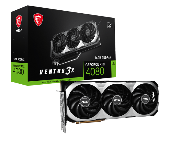 MSI GeForce RTX 4080 16GB VENTUS 3X Graphics Card MSI Global