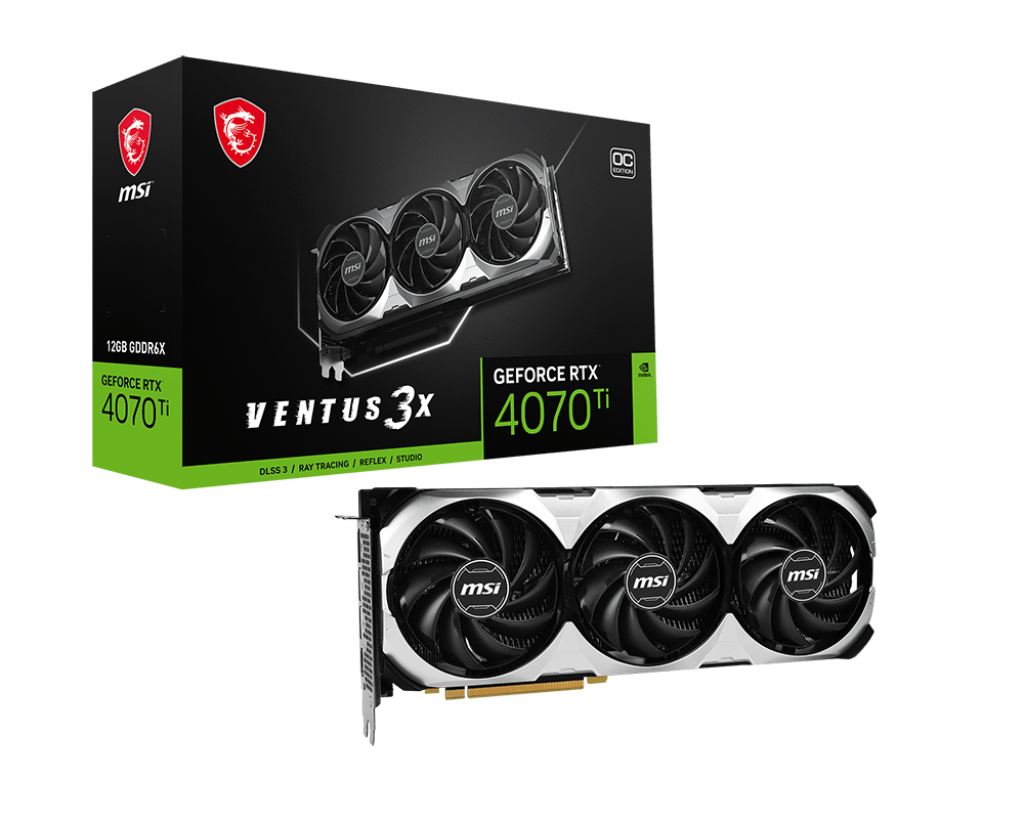 OCやマイニングはしていませんMSI GeForce RTX 4070 Ti VENTUS 3X 12G OC