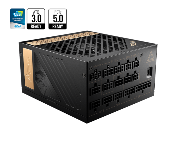 MSI présente la MEG Ai1300P : première alimentation ATX 3.0 avec connecteur  600 W PCIe 5